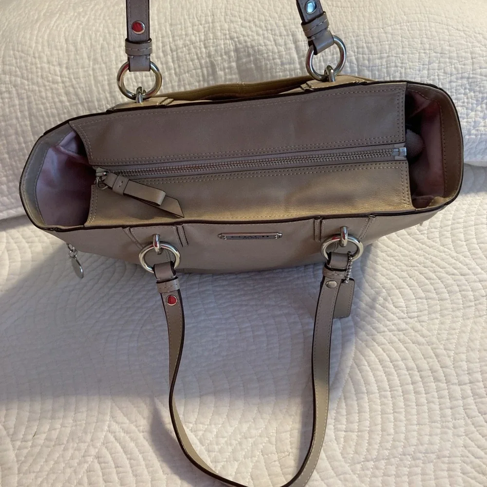 Coach leather tote